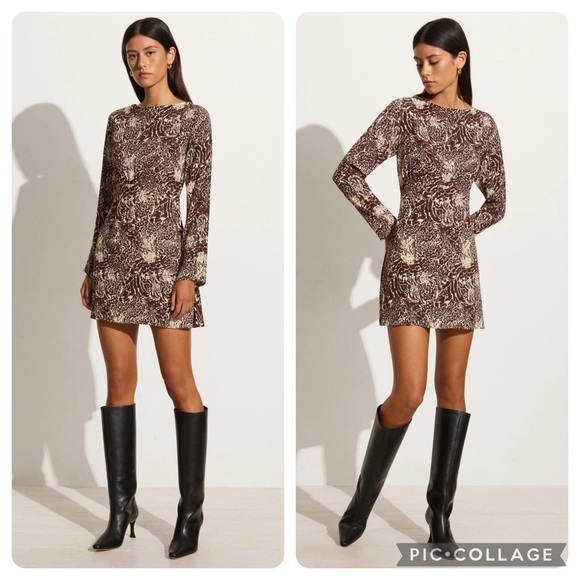 NWT Faithful the Brand Yves Mini Dress Salamanca - Picture 2 of 5